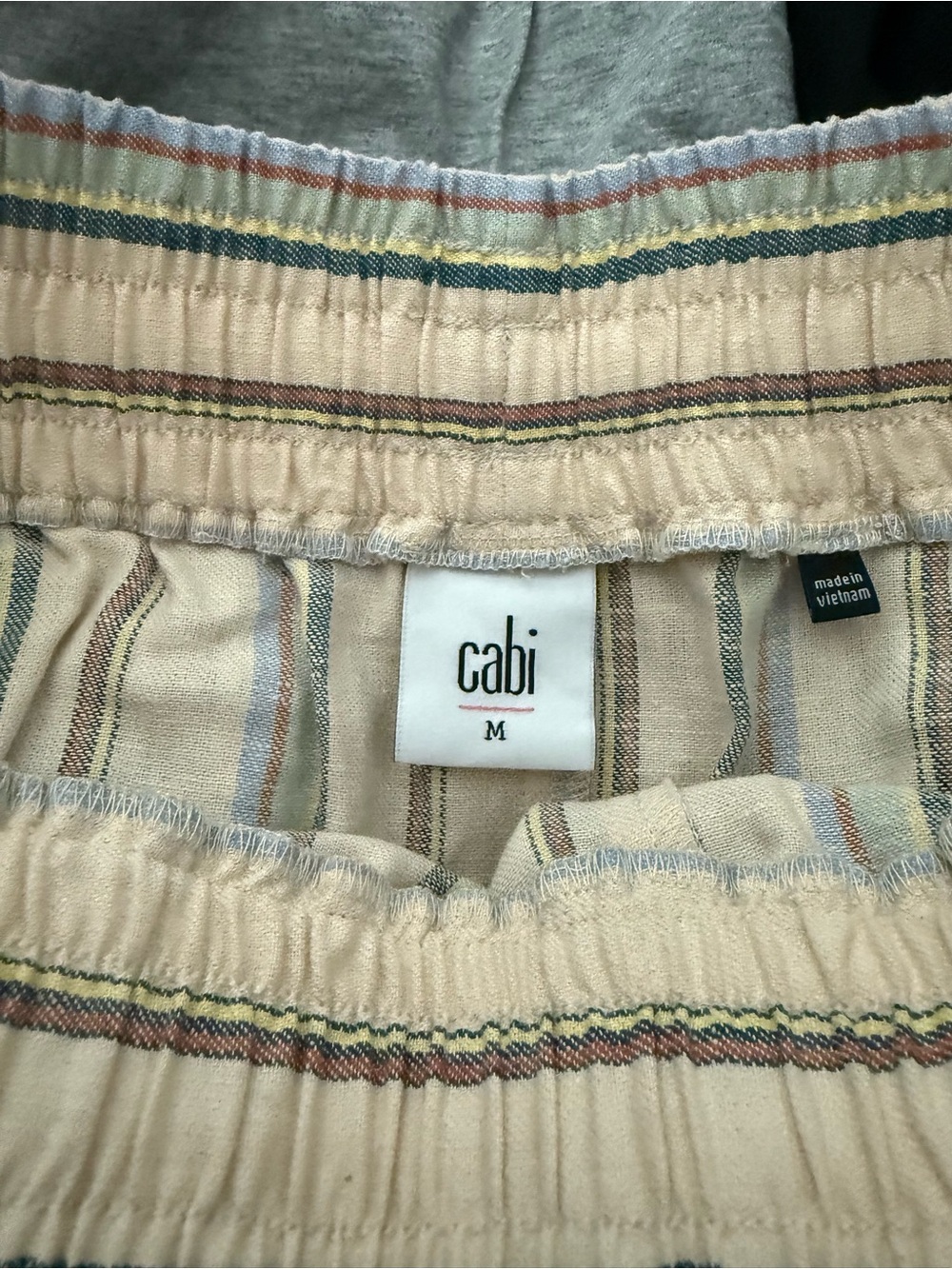 Cabi Multicolor Striped Drawstring Shorts - Picture 4 of 6